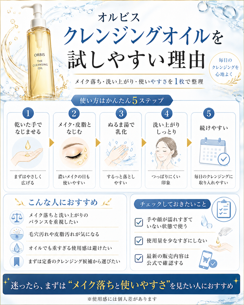 オルビス ザ クレンジング オイルが向いている人