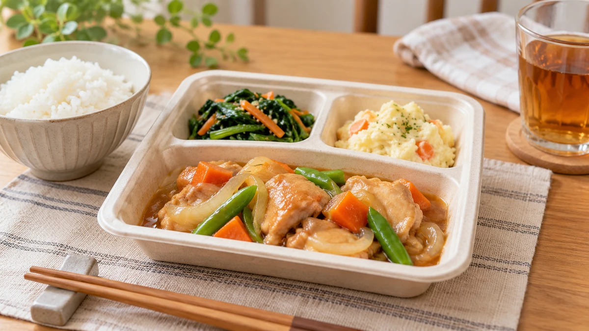 3品構成をイメージした冷凍惣菜セット